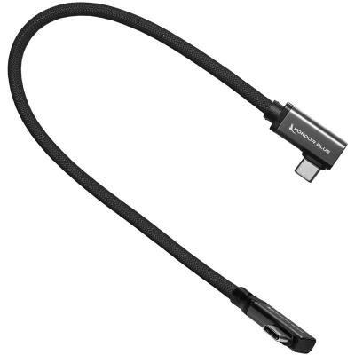 Dual Right Angle 12" USB-C Braided Cable