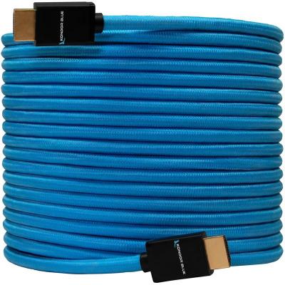 25FT HDMI 4K 30HZ Braided Blue Cable