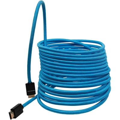 25FT HDMI 4K 30HZ Braided Blue Cable