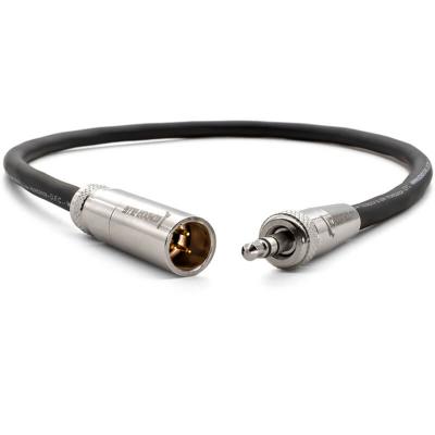 12" Mini XLR to 3.5MM TRS Locking Screw Plug