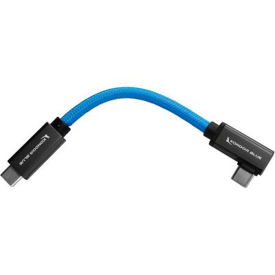 6" USB-C 3.2 Right Angle to Straight Cable