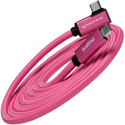 iJustine Pink USB C 3.1 Data and Charging Cable