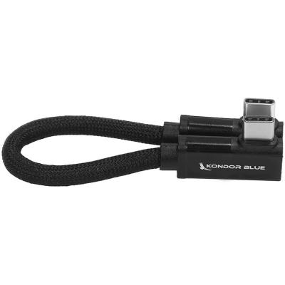 Dual Right Angle USB-C Braided Cable