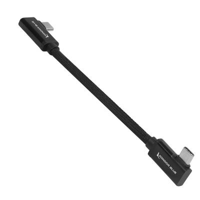 Dual Right Angle USB-C Braided Cable