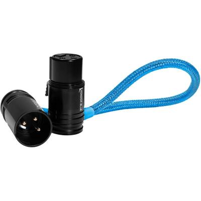 8" Straight Low Profile Right Angle XLR Cable