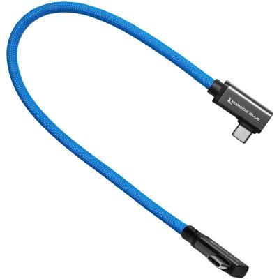 Dual Right Angle 12" USB-C Braided Cable