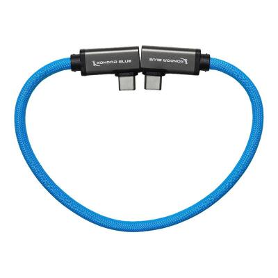 Dual Right Angle 12" USB-C Braided Cable