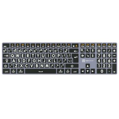 Large Print White on Black TITAN Slimline Keyboard