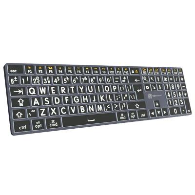 Large Print White on Black TITAN Slimline Keyboard