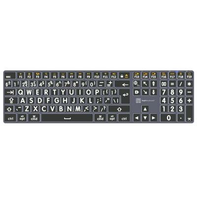 Large Print White on Black TITAN Slimline Keyboard