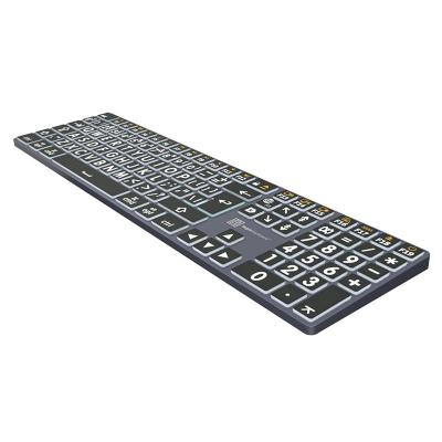 Large Print White on Black TITAN Slimline Keyboard