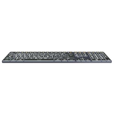 Large Print White on Black TITAN Slimline Keyboard