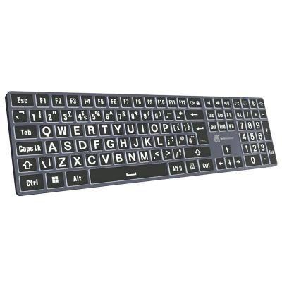 Large Print White on Black TITAN Slimline Keyboard