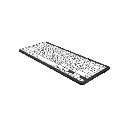 LargePrint Black on White Bluetooth Mini Keyboard