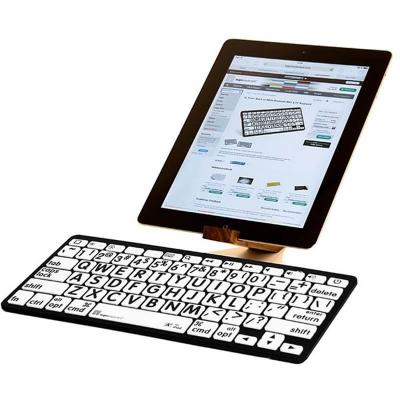 LargePrint Black on White Bluetooth Mini Keyboard