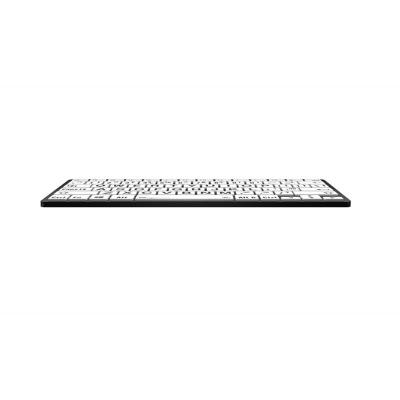 LargePrint Black on White Bluetooth Mini Keyboard
