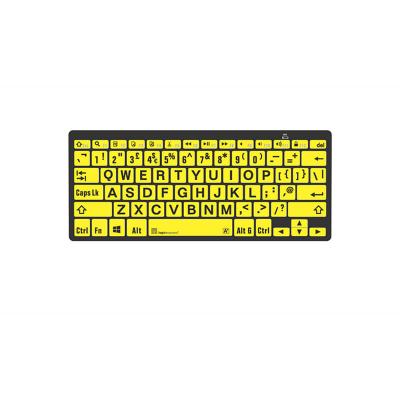LargePrint Black on Yellow PC Mini Keyboard